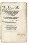 PEURBACH, GEORG VON.  Theoricae novae planetarum.  1553